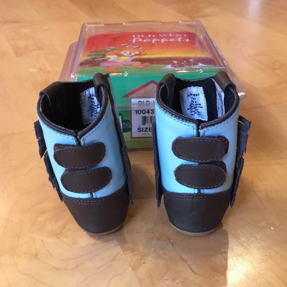 OLD WEST | Baby Infant Cowboy Cowgirl Star Boots